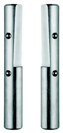 Crochet de banc rond en aluminium ANKE avec verrou à bille; Diamètre 30 mm; pour le modèle de banc de menuisier 159 + 163; 1 paire; avec serrure à bille, 810.922