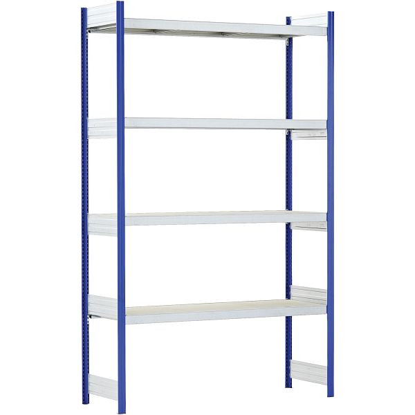 BITO grand kit d'extension d'étagère /350kg 1999x1512x524 3 niveaux aggloméré RAL5010, C1256-0037