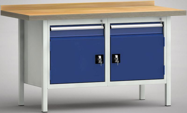 Etabli standard KLW - 1500 x 700 x 840 mm L x P x H, WS177N-1500M40-E7022