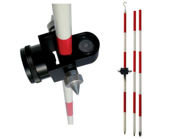 proNIVO mini kit de piquets à prisme avec prisme pouvant être déplacé sur une tige de 1,3 m de long, 206-6518-00