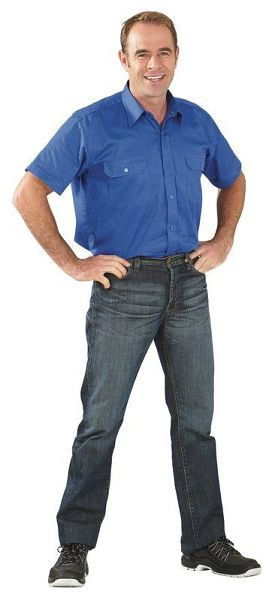 Planam shirts chemise sergé manches 1/4, bleu moyen, taille 37/38, 0410037