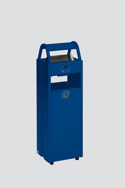 collecteur de déchets VAR / cendrier B 30, bleu gentiane, 45023