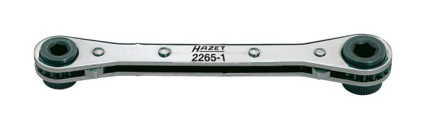 Cliquet réversible Hazet pour embouts, 6 pans creux 6,3 (1/4 pouce), 6 pans creux 8 mm (5/16 pouce), version droite, 2265-1