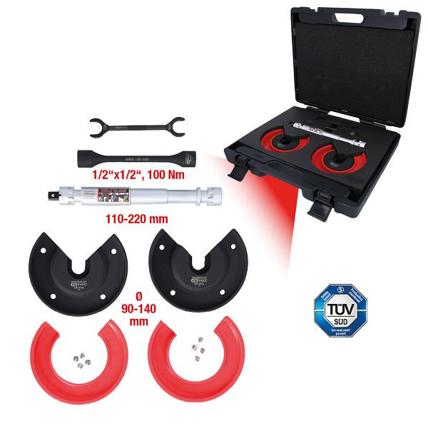 KS Tools jeu de tendeurs centraux télescopiques universels pour ressorts internes, 11 pièces, 500.8765
