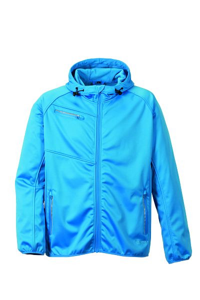 Veste softshell Planam Outdoor Fog, bleu, taille XXL, 3763060