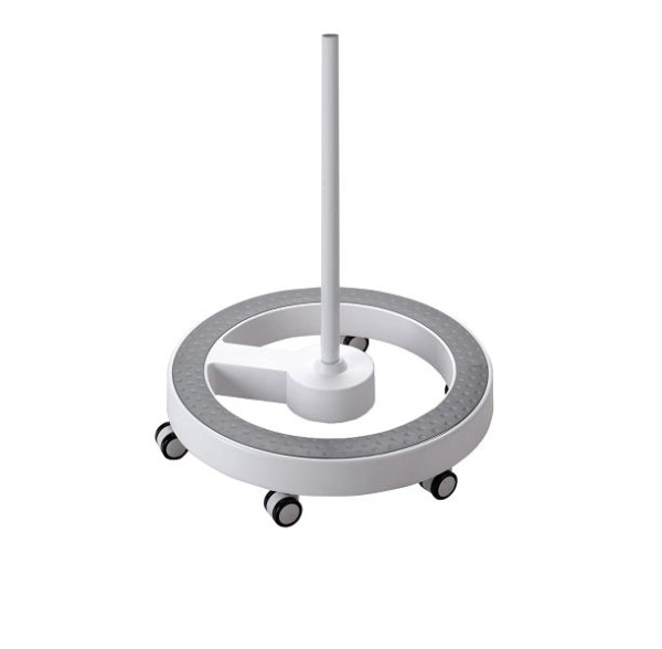 Support mobile Lumeno 6159GR avec anneau de pied gris, design gris, UE : 2 pièces, 6159GR