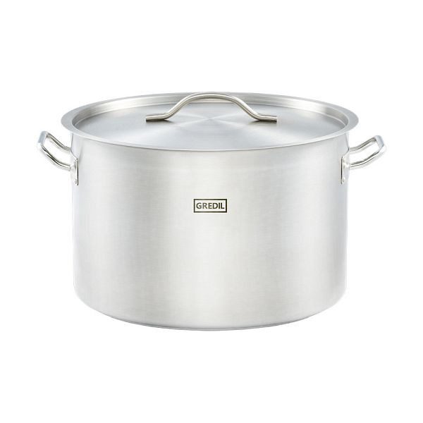Pot à soupe Gredil forme moyenne-haute série ECO Ø 400 mm, couvercle inclus, KG0802400
