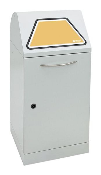 tri des déchets contondants Modul-Vario 60, gris clair, conteneur intérieur galvanisé, 60 litres, 625-060-0-2-735