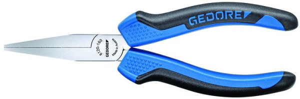 GEDORE Pince plate sans tranchant, dentée, manche 2K, 160 mm, 6715170
