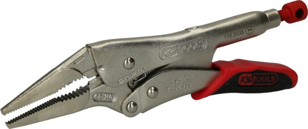 KS Tools Pince à mors longs avec dégagement facile, 60 mm, longueur 205 mm, 115.2035