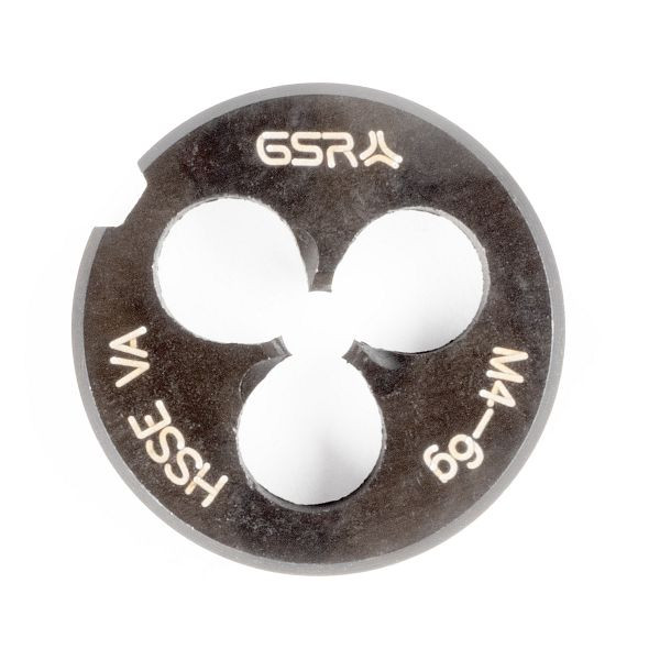 Filière GSR DIN EN 22568 (DIN 223) filetage métrique à droite HSSE-VAP M 4, 00409150