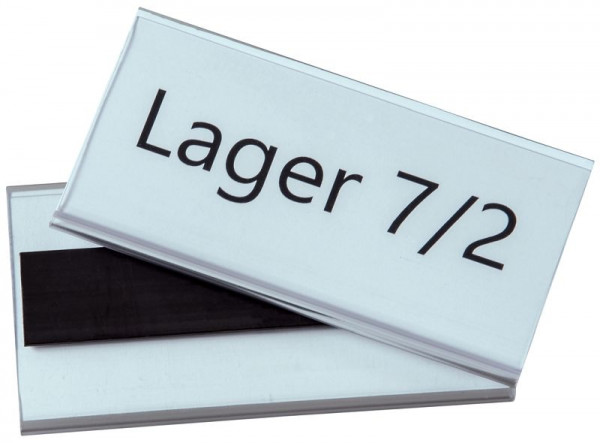 Porte-étiquette magnétique Eichner, dimensions : 80 x 100 mm, UE : 100 pièces, 9218-03467