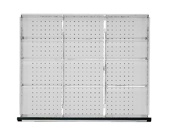 Ensemble de division de tiroir ANKE; pour tiroir 750 x 600 mm (LxP); 1/3 division