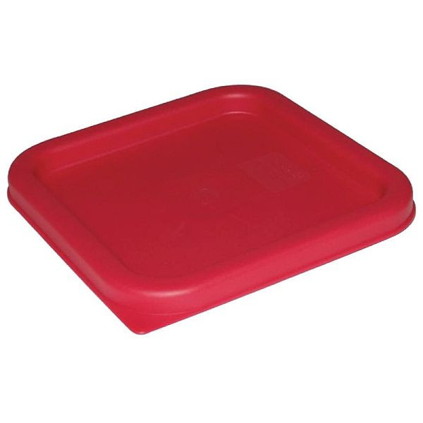 Couvercle Hygiplas carré pour bidon de stockage 5.5 et 7L rouge, CF041