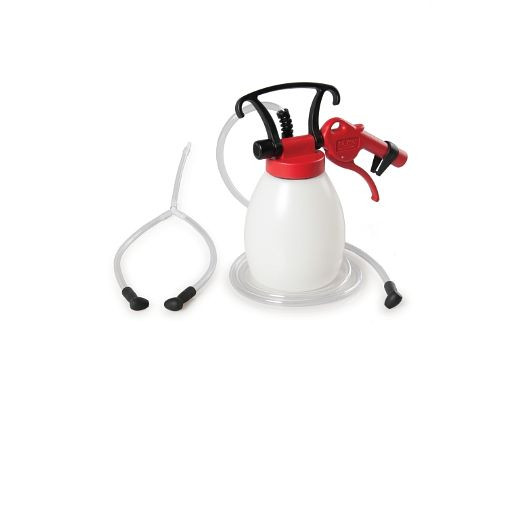 Purgeur de freins JWL pour motos avec réservoir de 1,2 litre, soupape de sécurité et robinet à bille, 41451