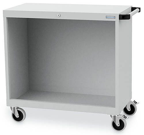 Boîtier d'armoire à tiroirs Bedrunka+Hirth, R 36-16, dimensions en mm (LxPxH) : 980 x 500 x 1080, 4 x roulettes pivotantes, 2 x avec freins, Ø 125, 01.099M125