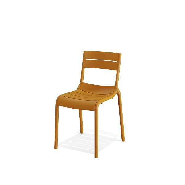 VEBA Calor chaise de terrasse, jaune, 49x55x82 cm, 50704