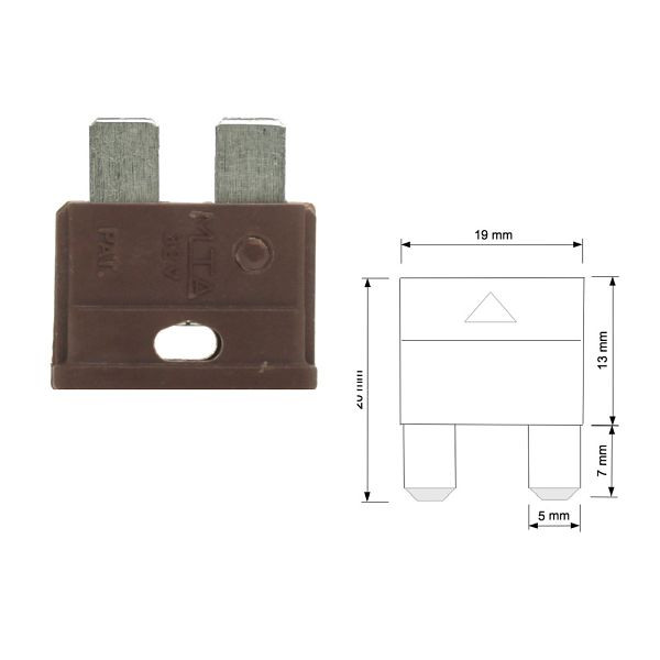 Fusible à lame standard pour voiture Offgridtec 7,5 A 6-32 V, 8-01-007175
