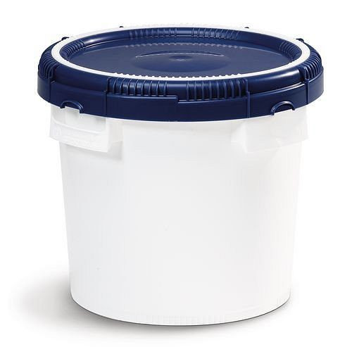 Conteneur DENIOS ClickPack CP-X 15, blanc, avec couvercle, emboîtable, avec homologation UN