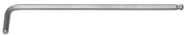 Clé coudée à tête sphérique Kraftwerk pour vis à six pans creux, extra longue, polie et chromée mate 1,5 mm, 3604-1,5