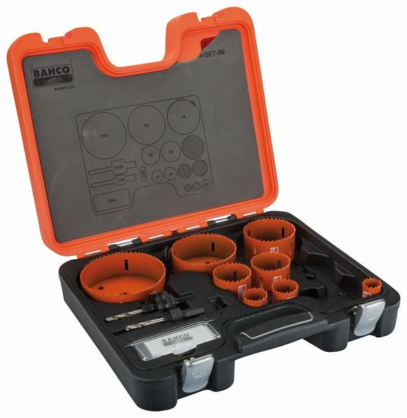 Jeu de scies cloches Bahco, 12 pièces, 3834-SET-86