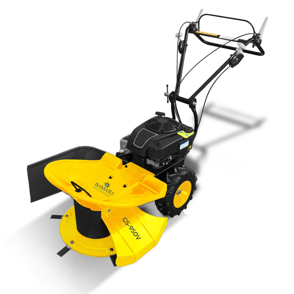 Tondeuse / tondeuse rotative BAMATO avec moteur RATO R225, 6 lames, poignée réglable en hauteur, largeur de coupe 640 mm, vitesse variable, GS-950V