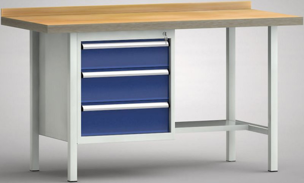 Etabli standard KLW - 1500 x 700 x 900 mm L x P x H (version ERGO), WS118E-1500M40-E1631