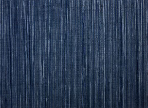 Set de table APS, 45 x 33 cm, PVC, ruban fin, coloris : bleu, lot de 6, 60040