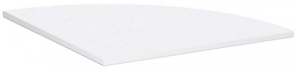 geramöbel plaque de liaison quadrant 90° avec matériel de liaison, 4 pieds Pro, 800x800, blanc, N-657108-W