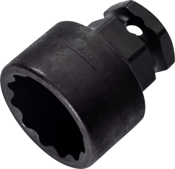 Impact Hazet, douille tournevis machine, double 6 pans, carré creux 12,5 mm, 6 pans extérieur 24 mm, 27 mm, 900SZ6-27