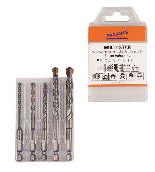 Projahn Multi-Star set 5 pièces hexagone 4, 5, 6, 8, 10 mm, 57005