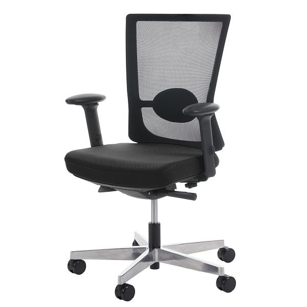 Chaise de bureau Mendler MERRYFAIR Forte, chaise de bureau, fonction coulissante ergonomique, noir, 44373