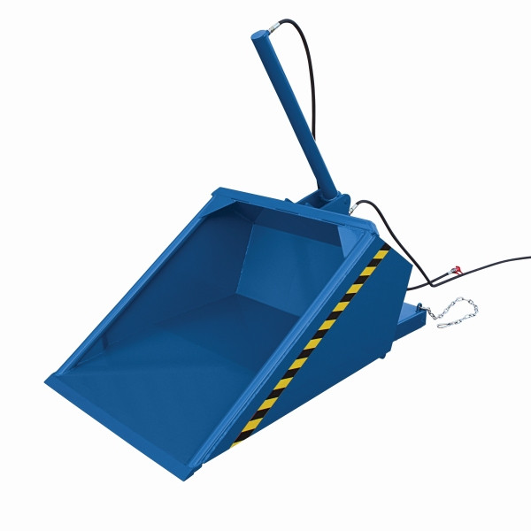 Pelle industrielle Eichinger avec basculeur hydraulique, 1000 kg, 500 litres, bleu gentiane, 20610800000097