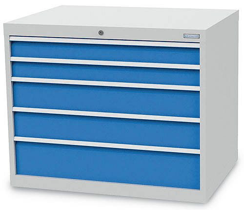 Armoire à tiroirs Bedrunka+Hirth, profondeur 736 mm, R 36-24, nombre de tiroirs : 5, dimensions en mm (LxPxH) : 1005 x 736 x 819, 180/0221V10