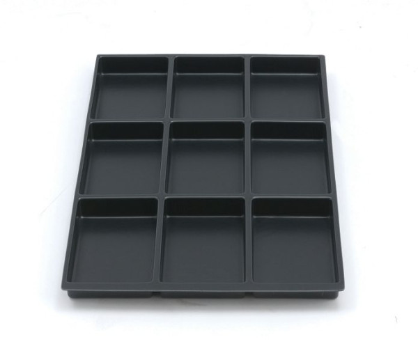Bisley MultiDrawer™ insert de tiroir A4 9 compartiments pour tous les tiroirs DIN A4, plastique, 222P1800