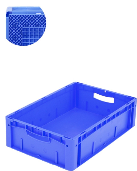 BITO Euro bac gerbable XL /XL 64171Rx600x400x170 bleu, fond RX, C0291-0084