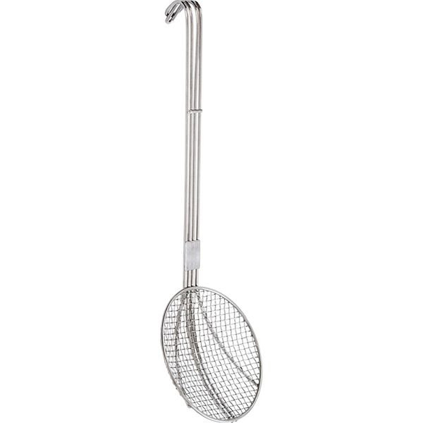 Cuillère à pâtisserie / friture Stalgast en acier chromé, Ø 16 cm, longueur du manche 47 cm, KK0903160