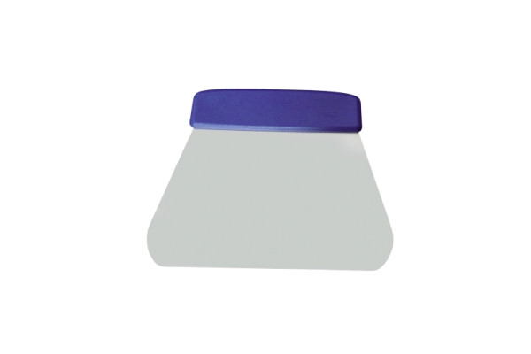 Spatule Schneider, acier inoxydable, hauteur 145 x L 195 mm, manche dur (bleu), version lourde), 200702