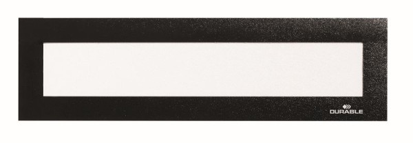 DURABLE DURAFRAME® Cadre d'information magnétique supérieur A4 portrait/A5 paysage, noir, paquet de 5, 498601