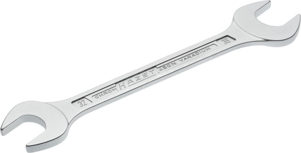 Clé à fourche double Hazet, profil hexagonal extérieur, 32 x 36 mm, 450N-32X36