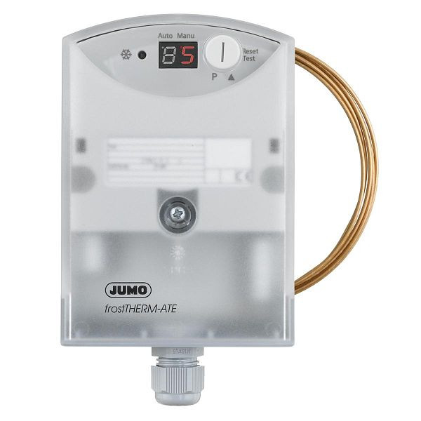 Thermostat électronique antigel JUMO, 0 à 10 °C, ligne de sonde 2000 mm, 60003410