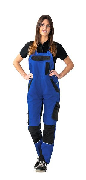 Salopette femme Planam Norit, bleu bleuet/noir, taille 38, 6532038