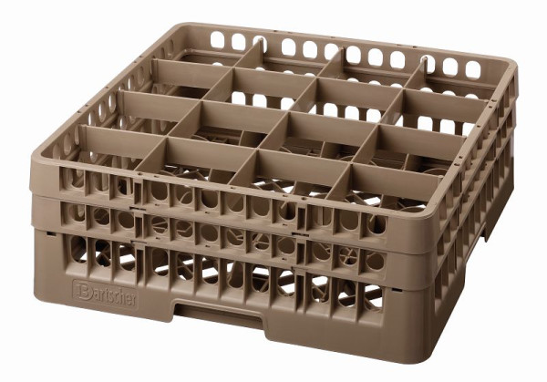 Panier à verres Bartscher, 16 compartiments, hauteur intérieure 166 mm, 5319
