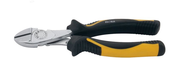 ELORA Pince coupante latérale avec couvercles de protection des poignées 2K, 490BI, longueur: 200 mm, 0490002002000