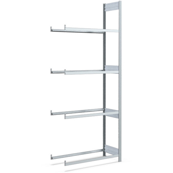 Rack à pneus BITO 2499x1008x424 champ complémentaire 4 niveaux galvanisé/en vrac FP, 53086