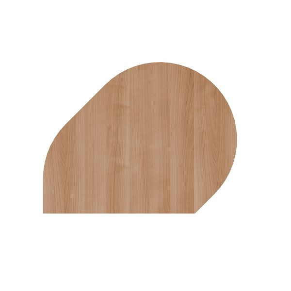 Table d'appoint Hammerbacher JA81, 80 x 103 cm, plateau : noyer, épaisseur 25 mm, table d'appoint avec pied de support en argent, hauteur de travail 68,5-81 cm, VJA81/N/S