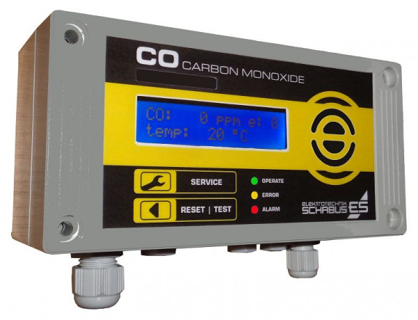 Détecteur de CO professionnel Schabus GX-C300, DIN EN50291, 300255