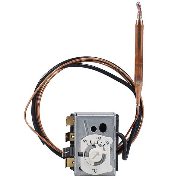 Limiteur de température de sécurité JUMO, 95 à 120 °C, capillaire 2000 mm, UE : 5 pièces, 60002995