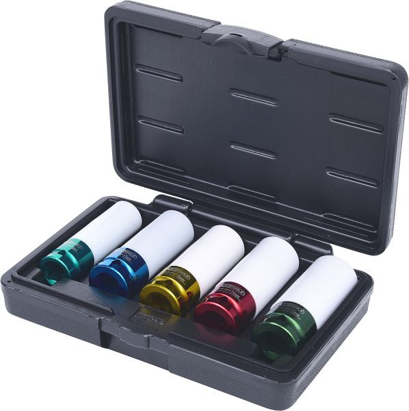 KS Tools Jeu de douilles à chocs pour jante en aluminium 1/2", 5 pièces, 515.1007