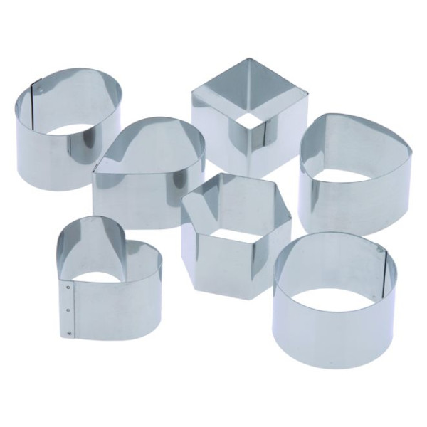 Cercles à dessert Schneider "Mini" ronds, Ø 70 mm, hauteur 45 cm, 155450